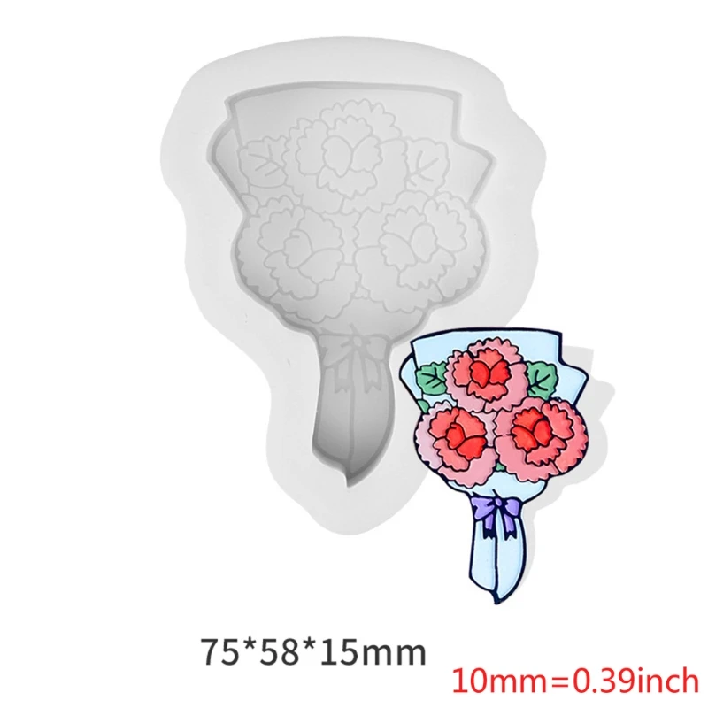 Mousse Cake 3D Bouquet Flower Silicone Mold DIY Fondant Sugar Pudding Soap Mould 
Mousse Cake 3D Bouquet Flower Silicone Mold DIY Fondant Sugar Pudding Soap Mould