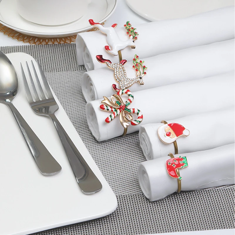 Metal Christmas Napkin Holder Wreath Elk Xmas Tree Napkin Rings for Holiday Christmas Thanksgiving Home Table Decoration
Metal Christmas Napkin Holder Wreath Elk Xmas Tree Napkin Rings for Holiday Christmas Thanksgiving Home Table Decoration