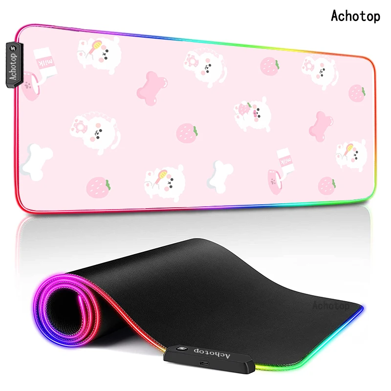 Strawberry Milk RGB Large Mouse Pad Gaming Mouse Pad XXL Rubber Gamer Computer Mousepad Led Backlight Carpet Keyboard Desk Mats
Strawberry Milk RGB Large Mouse Pad Gaming Mouse Pad XXL Rubber Gamer Computer Mousepad Led Backlight Carpet Keyboard Desk Mats