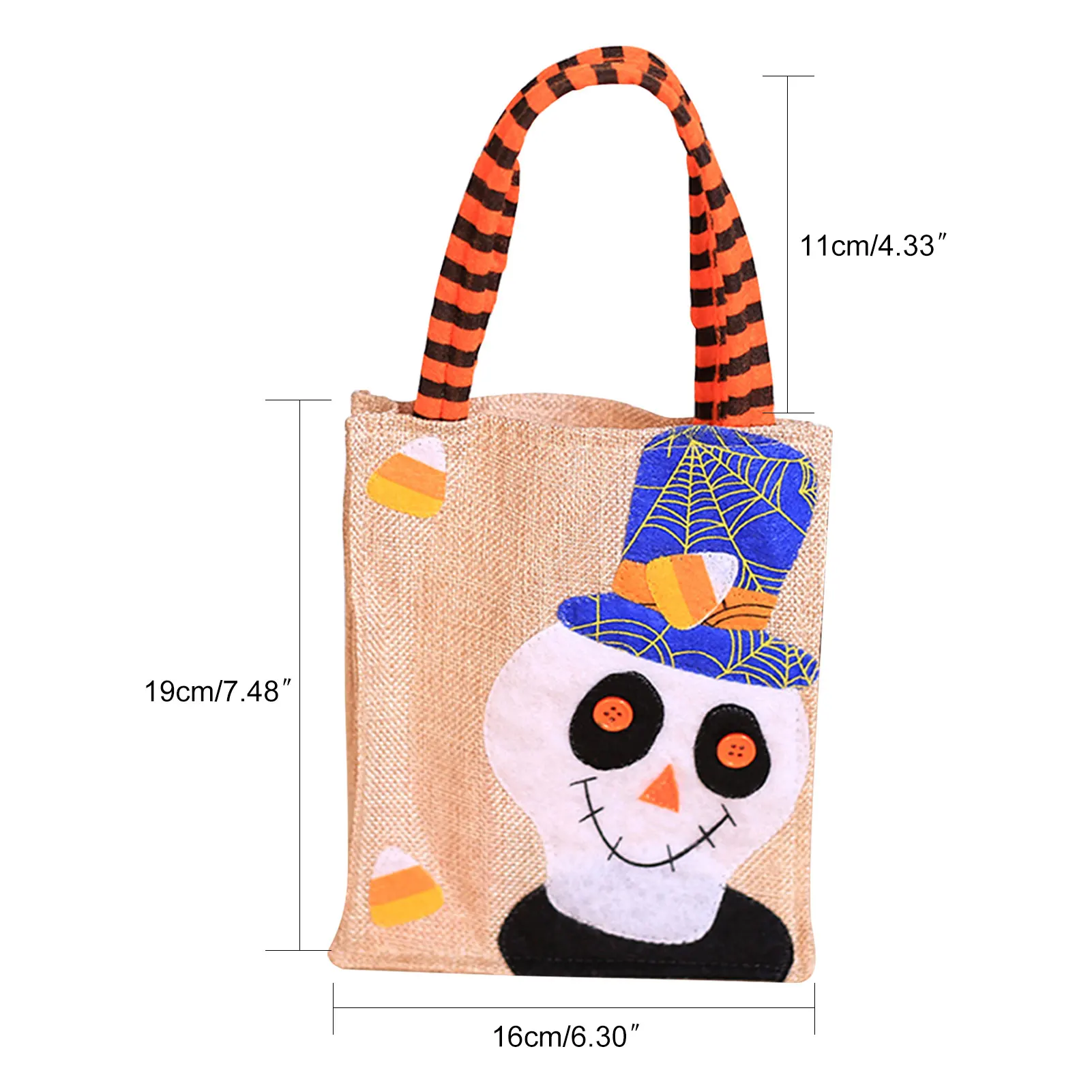 Halloween Linen Trick Or Treat Bag Halloween Candy Bag For Kids 
Halloween Linen Trick Or Treat Bag Halloween Candy Bag For Kids