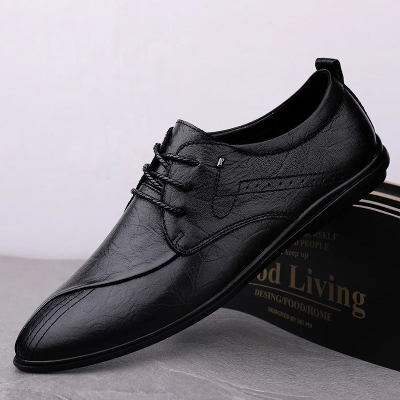 Zapatos Casuales Leisure Shoes Men's Casual Leather Black For Men Sneakers Fashion Man Spring Wear Zapatos Hombre Cuero
Zapatos Casuales Leisure Shoes Men's Casual Leather Black For Men Sneakers Fashion Man Spring Wear Zapatos Hombre Cuero