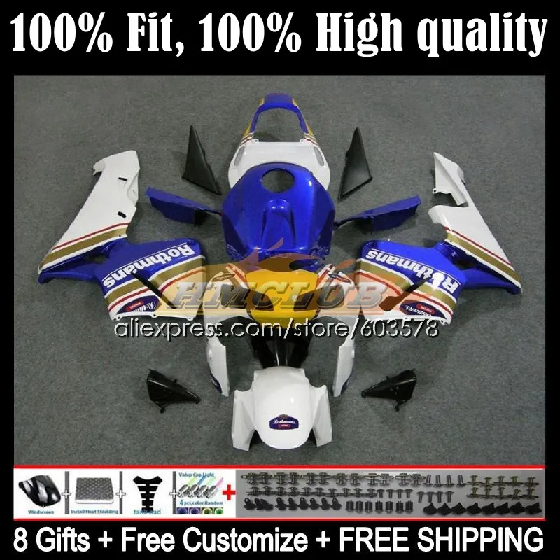 Injection For HONDA CBR 600RR 600F5 CBR600RR 82CL.23 CBR600F5 CBR 600 RR F5 03 04 CBR600 RR 2003 2004 OEM Fairings Rothmans Blue
Injection For HONDA CBR 600RR 600F5 CBR600RR 82CL.23 CBR600F5 CBR 600 RR F5 03 04 CBR600 RR 2003 2004 OEM Fairings Rothmans Blue