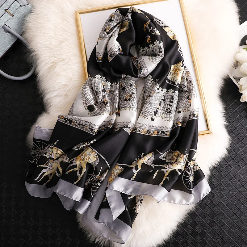 2020 Luxury Brand New Summer Women Silk Scarf Beach Hijab Shawls and Wraps Female Foulard Echarpe Designer Bandana Free shipping
2020 Luxury Brand New Summer Women Silk Scarf Beach Hijab Shawls and Wraps Female Foulard Echarpe Designer Bandana Free shipping