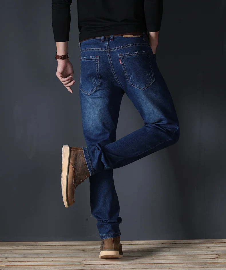 J130-2020 summer jeans men's straight fit large mid waist men's jeans elastic simple business pants
J130-2020 summer jeans men's straight fit large mid waist men's jeans elastic simple business pants