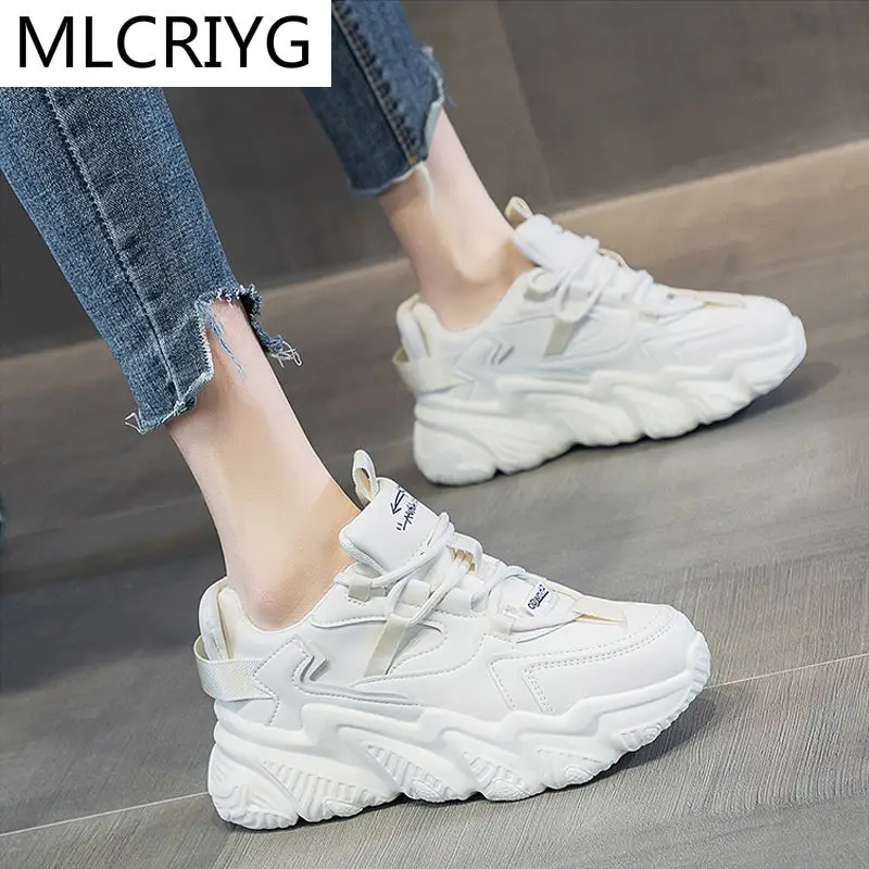 2021 Women's Shoes Spring New Vulcanized Shoes Fashion Walking Platform Shoes Comfortable Lace-up Casual Shoes Women's sneakers
2021 Women's Shoes Spring New Vulcanized Shoes Fashion Walking Platform Shoes Comfortable Lace-up Casual Shoes Women's sneakers