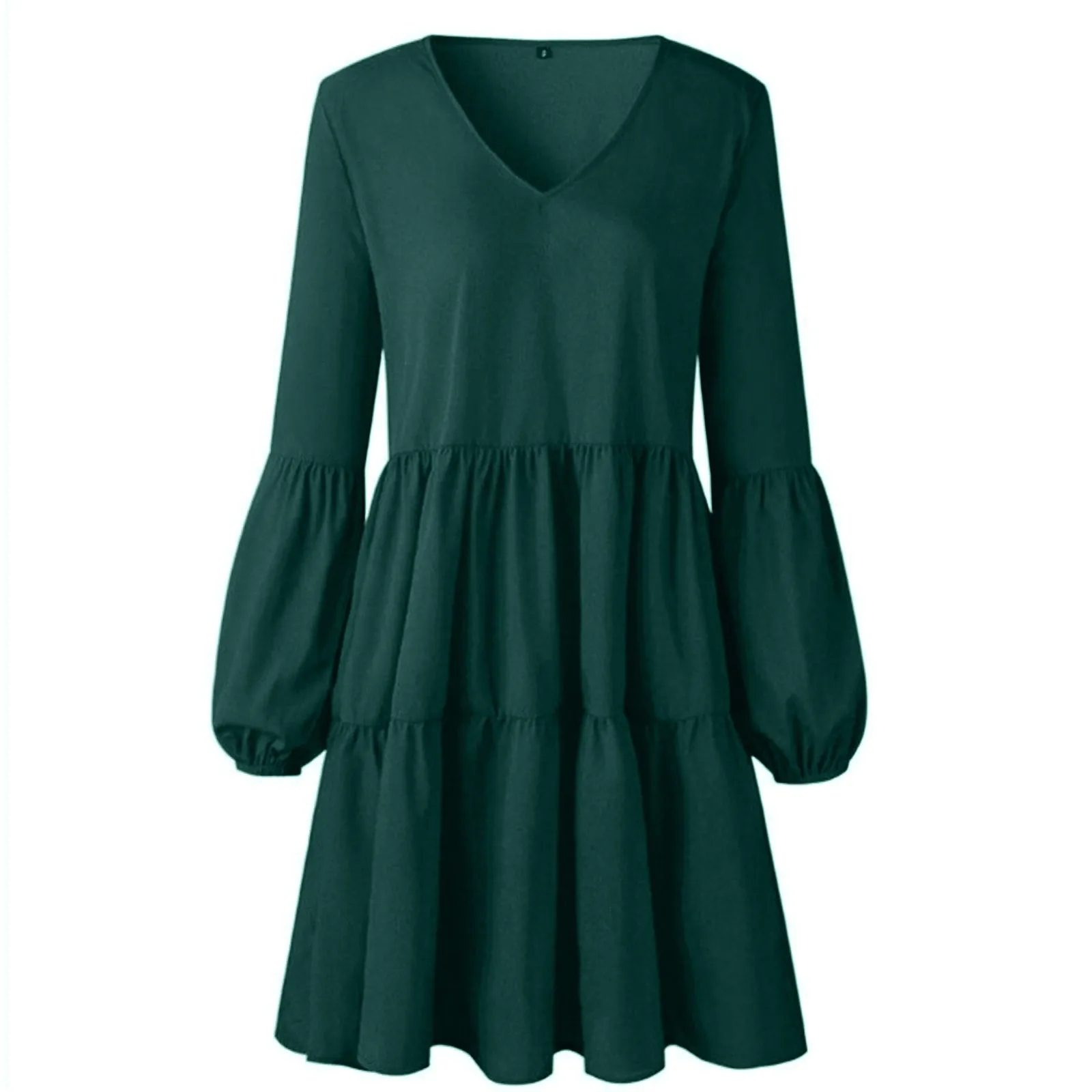 2021 Fashion Women Solid V-Neck Lantern Long Sleeve Flowy Swing Shift Loose Dress
2021 Fashion Women Solid V-Neck Lantern Long Sleeve Flowy Swing Shift Loose Dress