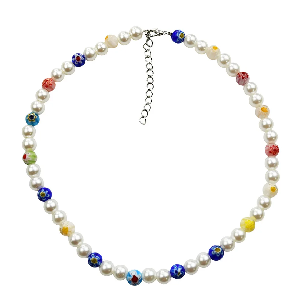 Bohemian Style Seven-color Glass Beads Flowers Handmade Beaded Women's Necklace Female Pearl Clavicle Chain Choker Jewelry
Bohemian Style Seven-color Glass Beads Flowers Handmade Beaded Women's Necklace Female Pearl Clavicle Chain Choker Jewelry