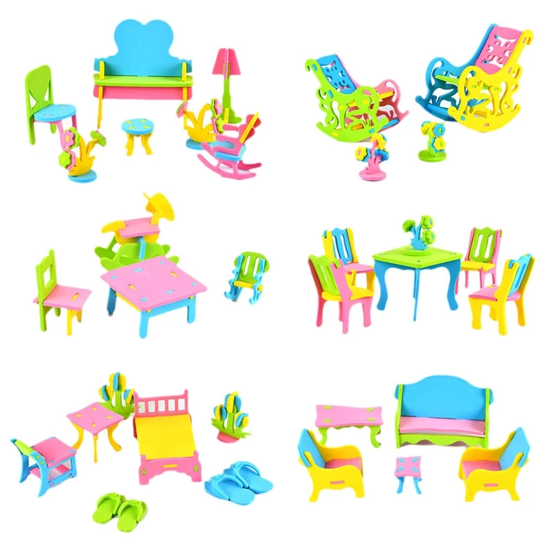 6 Set Eva 3D Stereo Puzzle Furniture Children Creative Diy Assembly Model Hand-Assembled Puzzle Toys
6 Set Eva 3D Stereo Puzzle Furniture Children Creative Diy Assembly Model Hand-Assembled Puzzle Toys