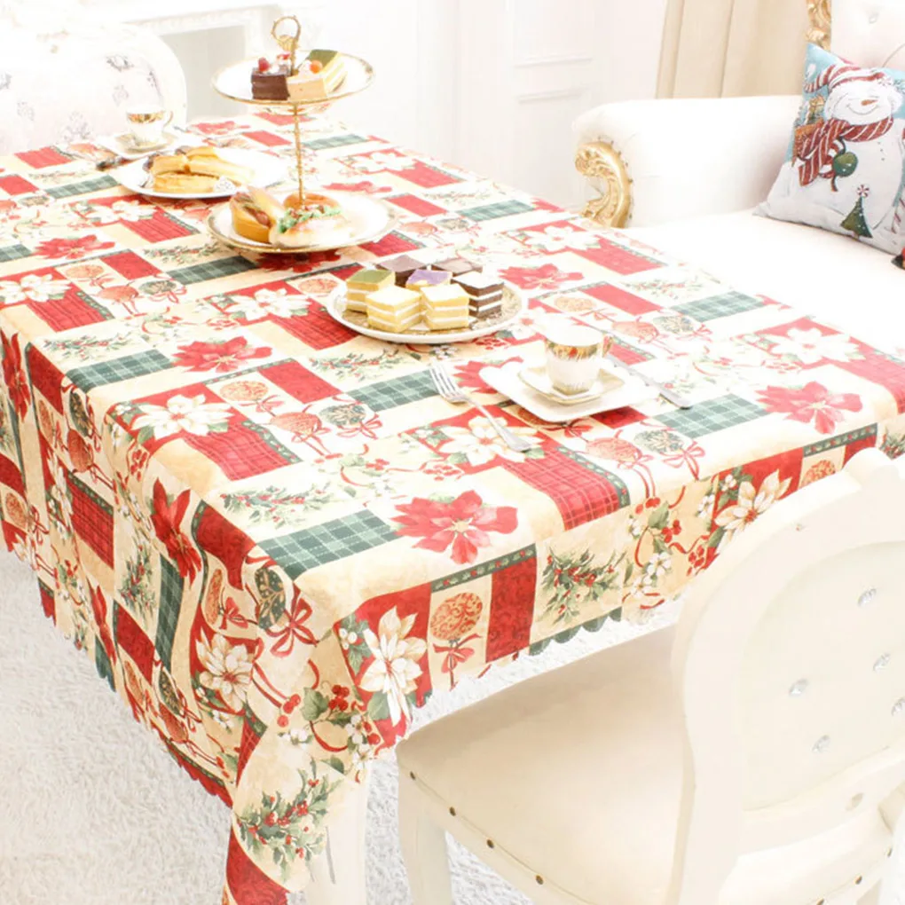 1pc 180x150cm Christmas Tablecloth Christmas Tree Bow Bells Printing Theme Tablecloth Home Dinner Party Table Cover Decoration
1pc 180x150cm Christmas Tablecloth Christmas Tree Bow Bells Printing Theme Tablecloth Home Dinner Party Table Cover Decoration