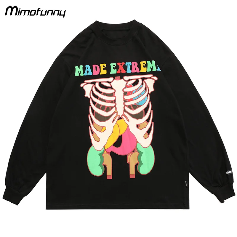 Толстовка мужская с принтом скелета, Свитшот в стиле хип-хоп, пуловер свободного покроя с круглым вырезом, модная уличная одежда в стиле Хар...
Толстовка мужская с принтом скелета, Свитшот в стиле хип-хоп, пуловер свободного покроя с круглым вырезом, модная уличная одежда в стиле Хар...