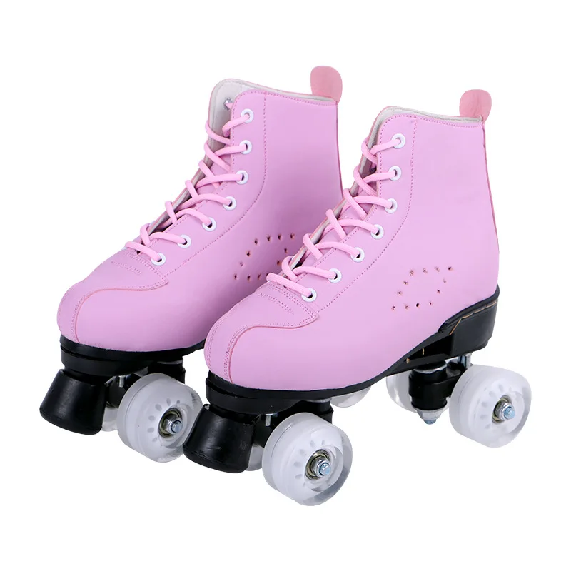 Pink Color Artificial Lether Roller Skates Shoes With Durable PU Wheel Adult Man Woman Patines Outdoor Sports Shoes
Pink Color Artificial Lether Roller Skates Shoes With Durable PU Wheel Adult Man Woman Patines Outdoor Sports Shoes
