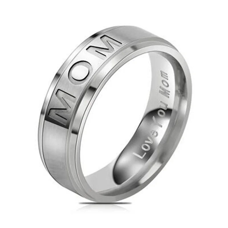 'LOVE YOU MOM' Titanium Carving Ring Women's Ring Mother's Day Gift for Mom Rings Elegance Delicate Jewelry
'LOVE YOU MOM' Titanium Carving Ring Women's Ring Mother's Day Gift for Mom Rings Elegance Delicate Jewelry
