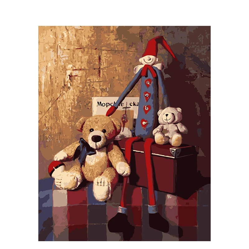 Painting By Number For Adults Puppets Bear On Canvas With Frame Coloring DIY Craft Kits Paint By Number Picture Home Decoration
Painting By Number For Adults Puppets Bear On Canvas With Frame Coloring DIY Craft Kits Paint By Number Picture Home Decoration