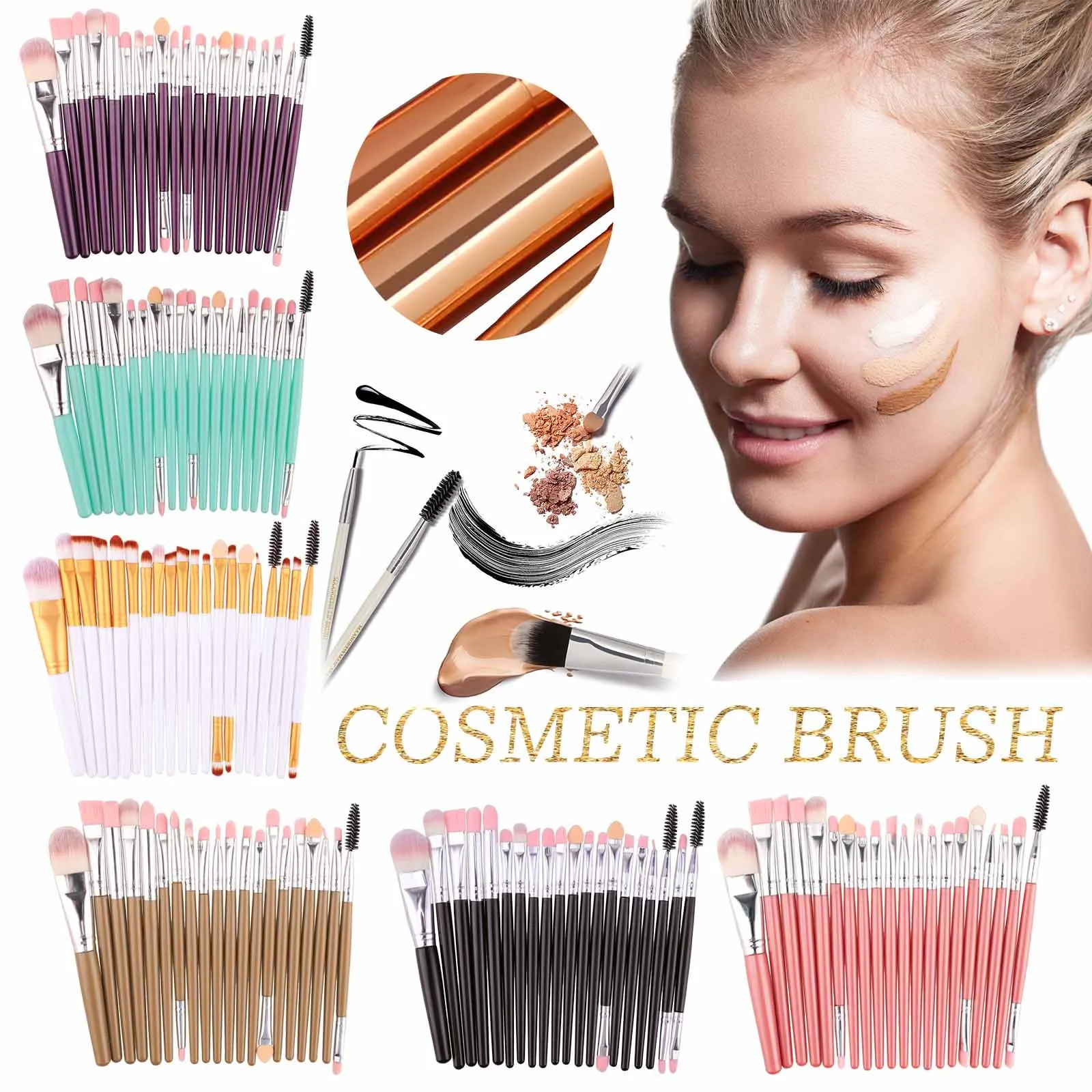 2021 Makeup Brushes Twenty Makeup Brushes Cross-border Beauty Tool Set Eye Shadow Brush Portable Beauty Face Makeup Tools
2021 Makeup Brushes Twenty Makeup Brushes Cross-border Beauty Tool Set Eye Shadow Brush Portable Beauty Face Makeup Tools