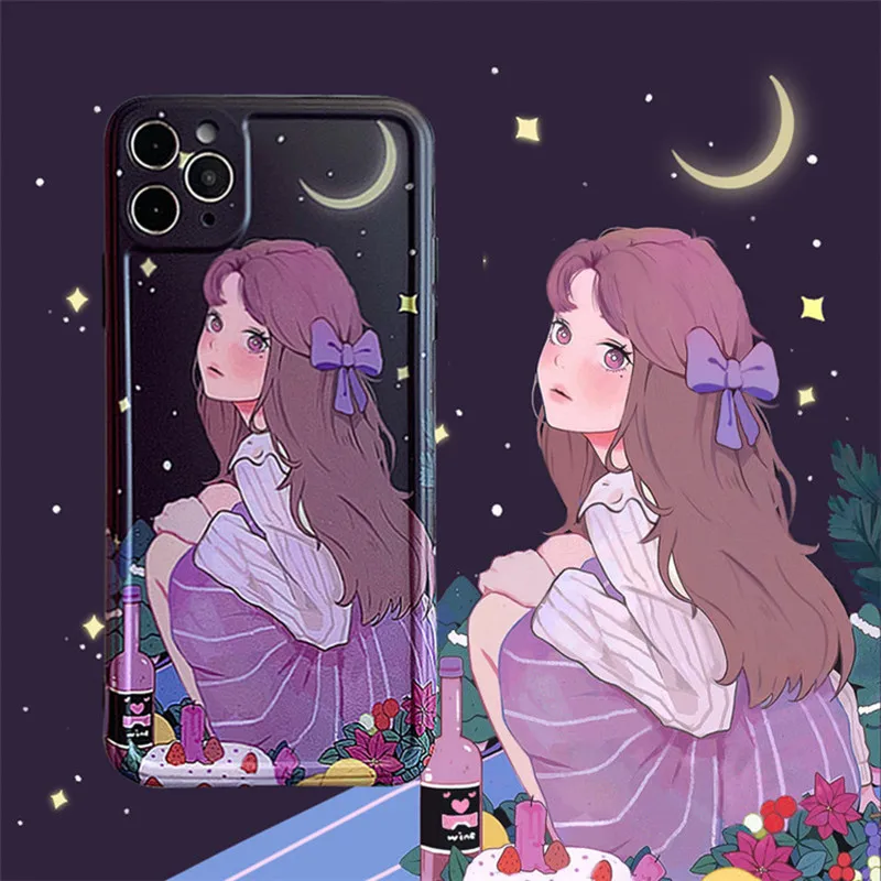 Чехол для телефона Kawaii с изображением звездного неба Луны девушки плаката аниме для iPhone 11 Pro Max, симпатичный чехол для iPhone XS XR X 7 8 Plus 7Plus, чехол
Чехол для телефона Kawaii с изображением звездного неба Луны девушки плаката аниме для iPhone 11 Pro Max, симпатичный чехол для iPhone XS XR X 7 8 Plus 7Plus, чехол