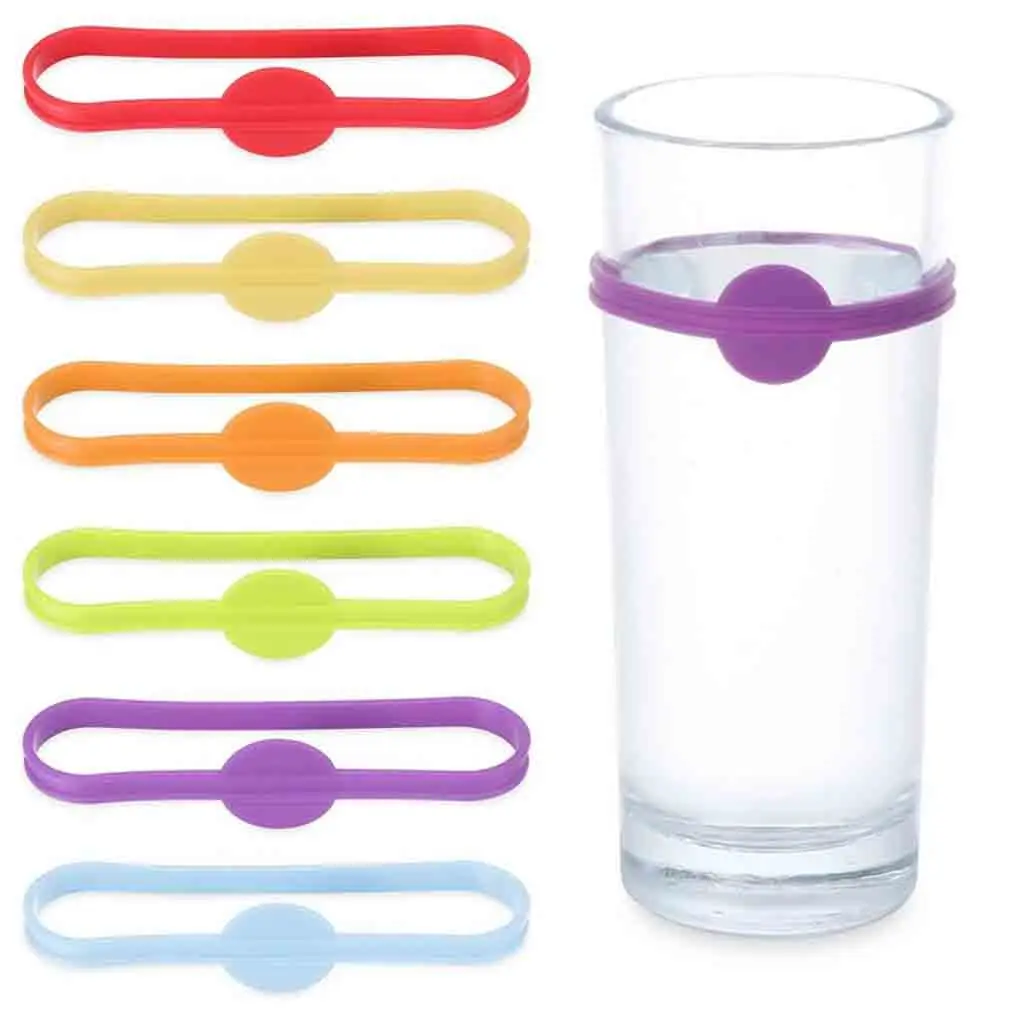 6 Colors Drink Markers Bar Tool Food Grade Silicone For Bar,Party Drinking Tag Bottle Bands Wine Charms Wine Labels
6 Colors Drink Markers Bar Tool Food Grade Silicone For Bar,Party Drinking Tag Bottle Bands Wine Charms Wine Labels