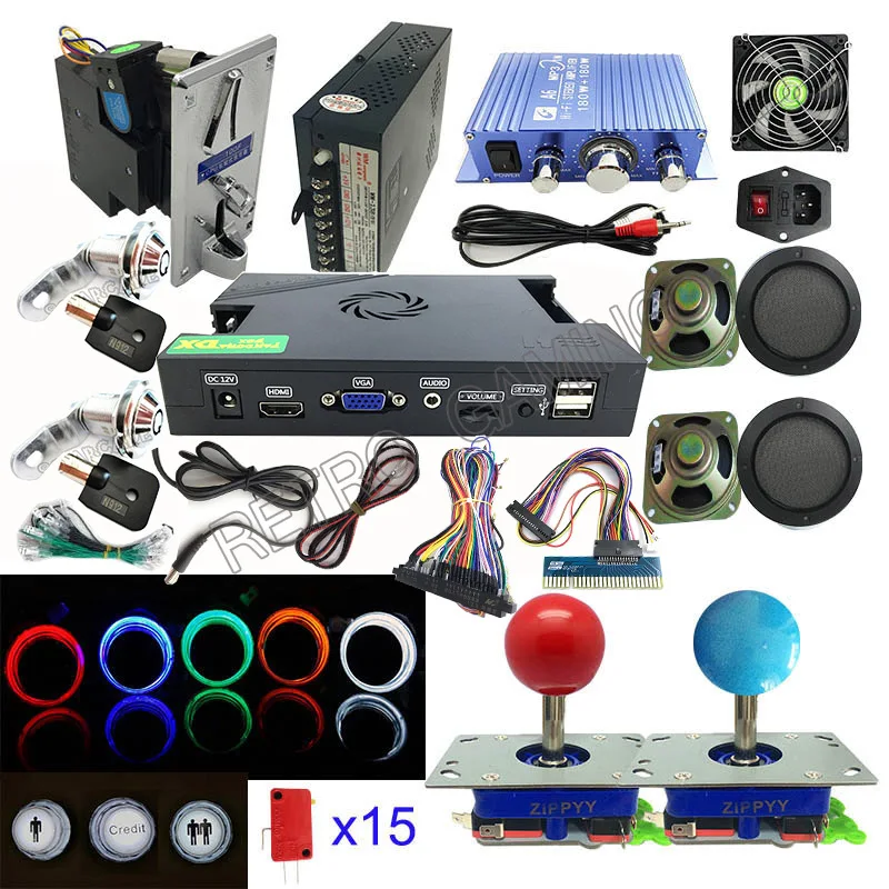 3000 in 1 Pandora Box DX Arcade DIY Kit Building Game Machine 34pcs 3D Support 3/4 Players Can Add More Games Black Cap Button
3000 in 1 Pandora Box DX Arcade DIY Kit Building Game Machine 34pcs 3D Support 3/4 Players Can Add More Games Black Cap Button
