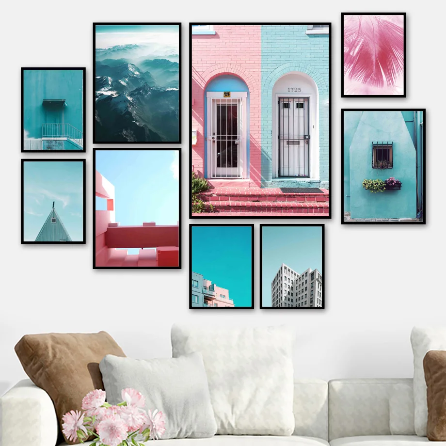 Modern Mountain Palm Building Landscape Wall Art Canvas Painting Nordic Posters And Prints Wall Pictures For Living Room Decor
Modern Mountain Palm Building Landscape Wall Art Canvas Painting Nordic Posters And Prints Wall Pictures For Living Room Decor