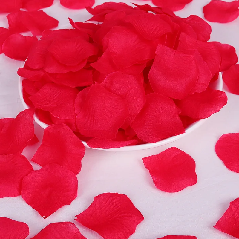 

100PCs Fake Rose Petals DIY Party Decorations Artificial Flowers Romantic Wedding Marriage Accessories For Valentine Gifts