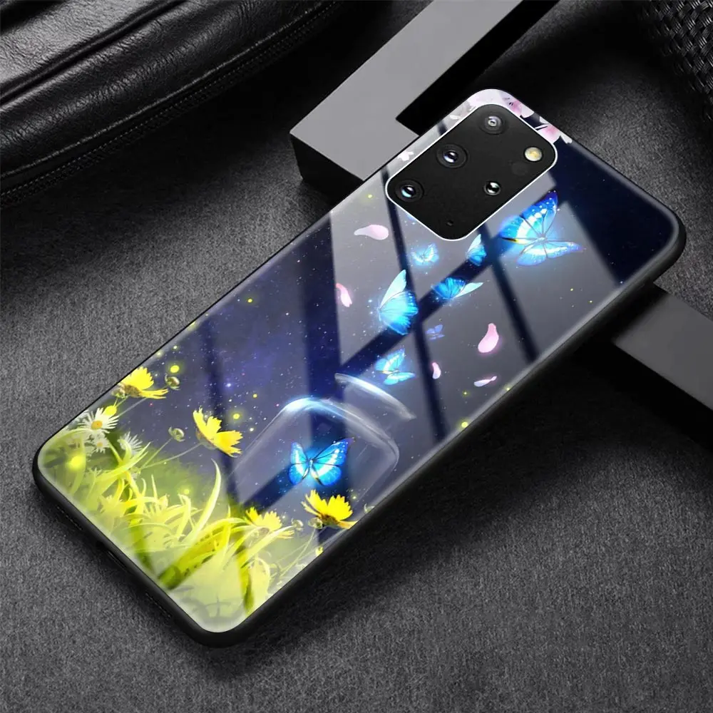 Butterfly Glass Case For Samsung Galaxy S10 S20 FE S9 S8 10e Note 20 9 8 10 Plus S20Ultra Coque Phone Shell Capas
Butterfly Glass Case For Samsung Galaxy S10 S20 FE S9 S8 10e Note 20 9 8 10 Plus S20Ultra Coque Phone Shell Capas