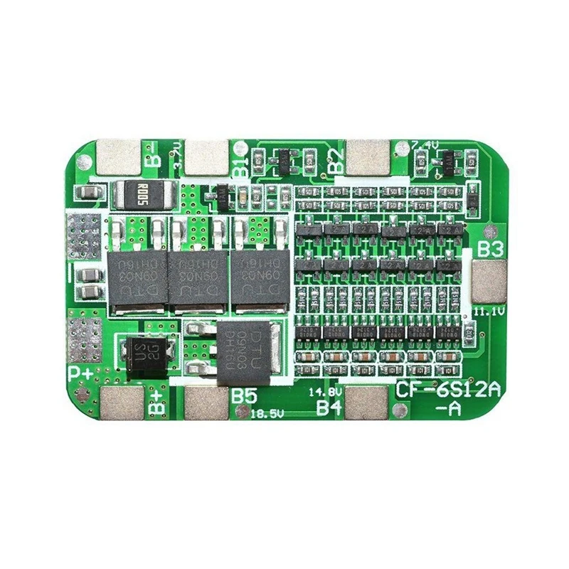 6S 15A 24V PCB BMS Charger Protection Board for 6 18650 Li-Ion Lithium Battery Cell Module DIY Kit
6S 15A 24V PCB BMS Charger Protection Board for 6 18650 Li-Ion Lithium Battery Cell Module DIY Kit