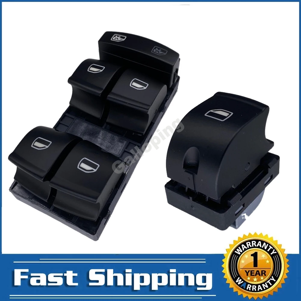 Passenger Driver Side Power Electronic Window Control Lifter Switch for Audi A3 A6 S6 Q7 4F0959851 4F0959855A Replacement Parts
Passenger Driver Side Power Electronic Window Control Lifter Switch for Audi A3 A6 S6 Q7 4F0959851 4F0959855A Replacement Parts