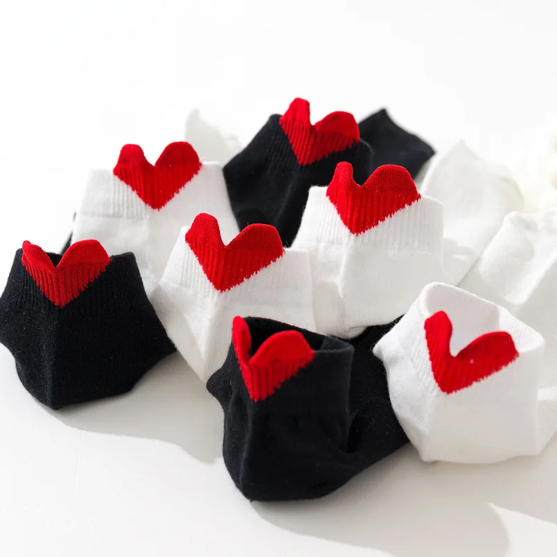 Red Love Back Heart kawaii Cute Short Woman Girls Summer Autumn Fall Spring Comfortable Cotton Women Boat Socks Korean Version
Red Love Back Heart kawaii Cute Short Woman Girls Summer Autumn Fall Spring Comfortable Cotton Women Boat Socks Korean Version