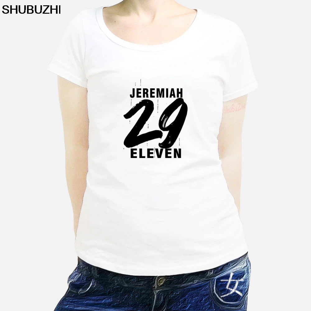 Женские брендовые футболку с короткими рукавами футболка Jeremiah/29 11 Eleven стих из
