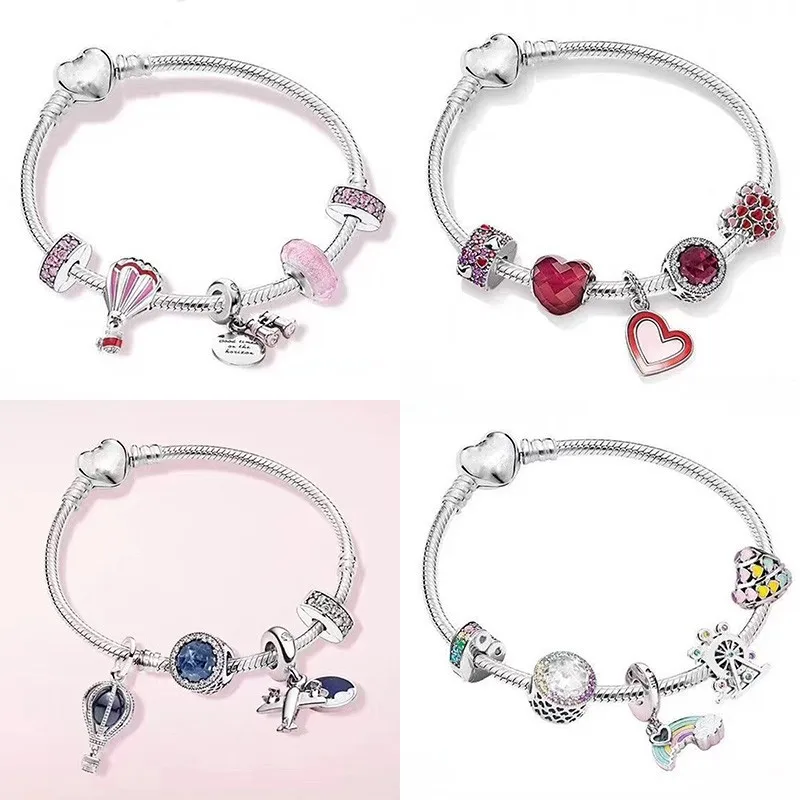 100% 925 Sterling Silver Fashion Telescope Hot Air Balloon Pendant And Cat's Eye Pan Bracelet For Women Wedding Fashion Jewelry
100% 925 Sterling Silver Fashion Telescope Hot Air Balloon Pendant And Cat's Eye Pan Bracelet For Women Wedding Fashion Jewelry