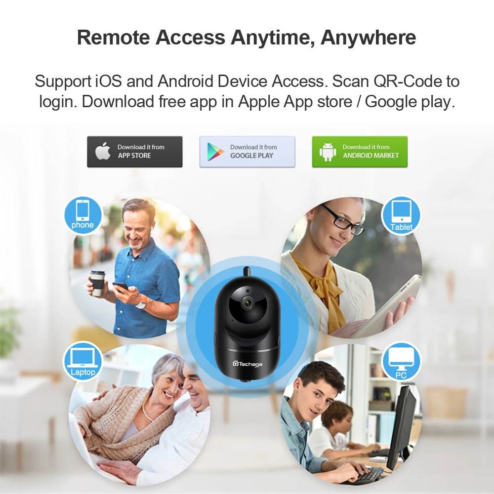 720P 1080P Wifi IP Camera Baby Monitor Two-Way Audio Wireless PTZ Camera Auto Tracking TF Card CCTV Video Surveillance
720P 1080P Wifi IP Camera Baby Monitor Two-Way Audio Wireless PTZ Camera Auto Tracking TF Card CCTV Video Surveillance