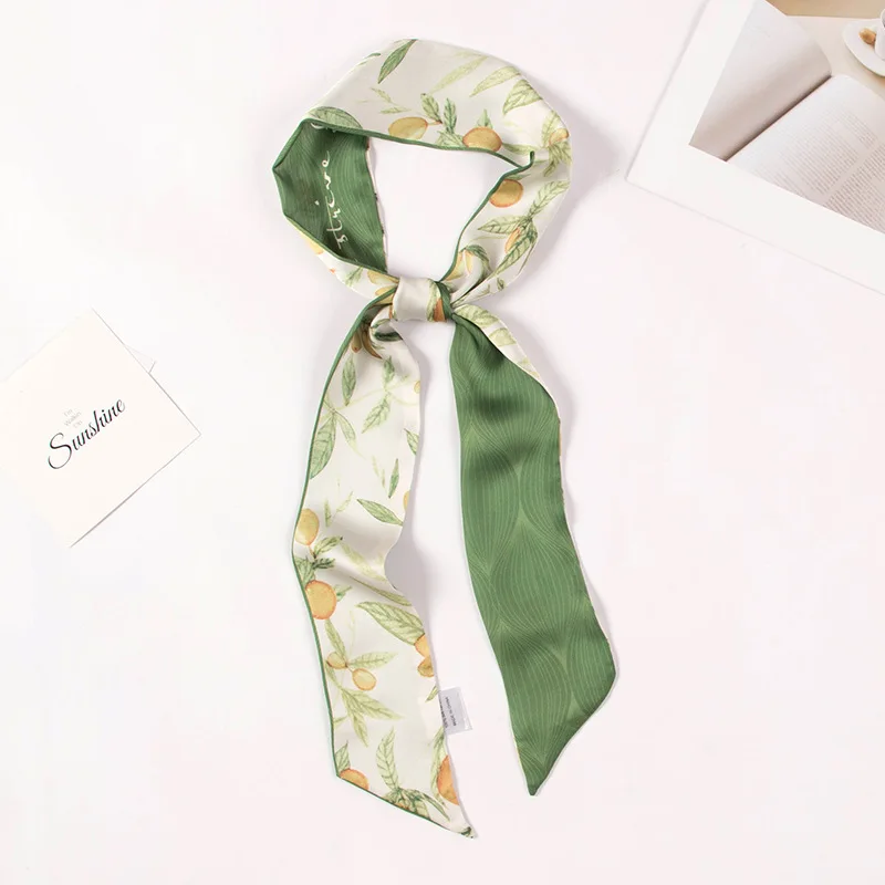 6.5*126CM New Fashion Scarf Women Silk Scarf Bag Skinny Scarves Design Wrist Ribbon Hair Band Neckerchief Headband For Ladies 
6.5*126CM New Fashion Scarf Women Silk Scarf Bag Skinny Scarves Design Wrist Ribbon Hair Band Neckerchief Headband For Ladies