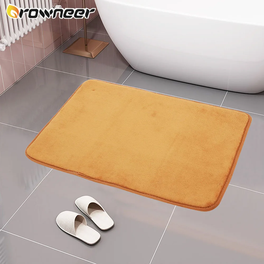 Bathroom Mats Rectangle Solid Color Shower Room Doormat Thickened Memory Foam Anti-slip Latex Bottom Coral Velvet Floor Carpet
Bathroom Mats Rectangle Solid Color Shower Room Doormat Thickened Memory Foam Anti-slip Latex Bottom Coral Velvet Floor Carpet