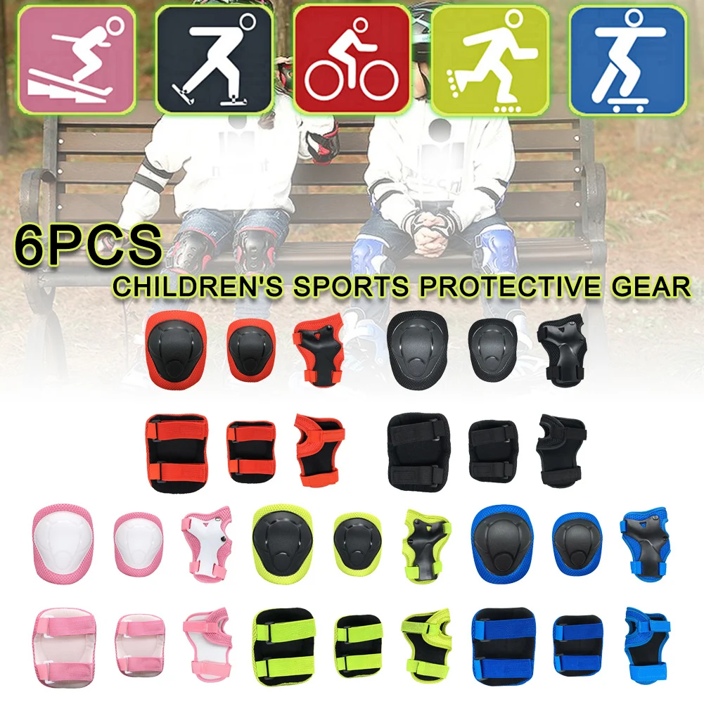 6pcs/set Cycling Skating Protective Gear Pads Knee Elbow Pads Wrist Guards Outdoor Sport Safety Protector For Adults
6pcs/set Cycling Skating Protective Gear Pads Knee Elbow Pads Wrist Guards Outdoor Sport Safety Protector For Adults