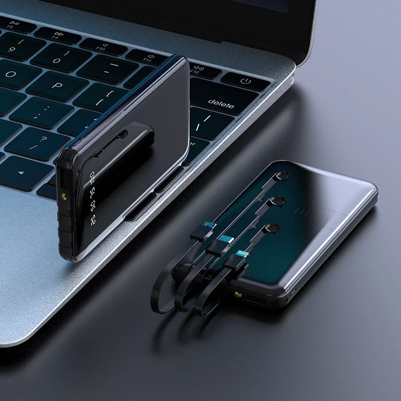 Mirror charging treasure full screen self-strap wire universal portable mobile power
Mirror charging treasure full screen self-strap wire universal portable mobile power