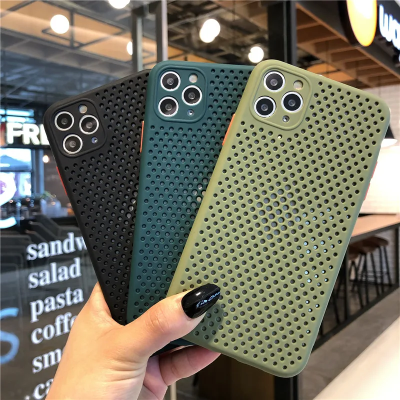 Ultra Slim Soft Heat Dissipation Hollow Original Silicone Phone Case for iPhone 11 Pro Max XR XS 7 8 Plus X 6 6S SE 2020 Cases
Ultra Slim Soft Heat Dissipation Hollow Original Silicone Phone Case for iPhone 11 Pro Max XR XS 7 8 Plus X 6 6S SE 2020 Cases