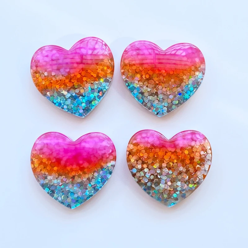 10Pcs New Cute Resin Mini Cartoon Shining Heart Flat back Cabochon Scrapbook Kawaii DIY Embellishments Accessories
10Pcs New Cute Resin Mini Cartoon Shining Heart Flat back Cabochon Scrapbook Kawaii DIY Embellishments Accessories