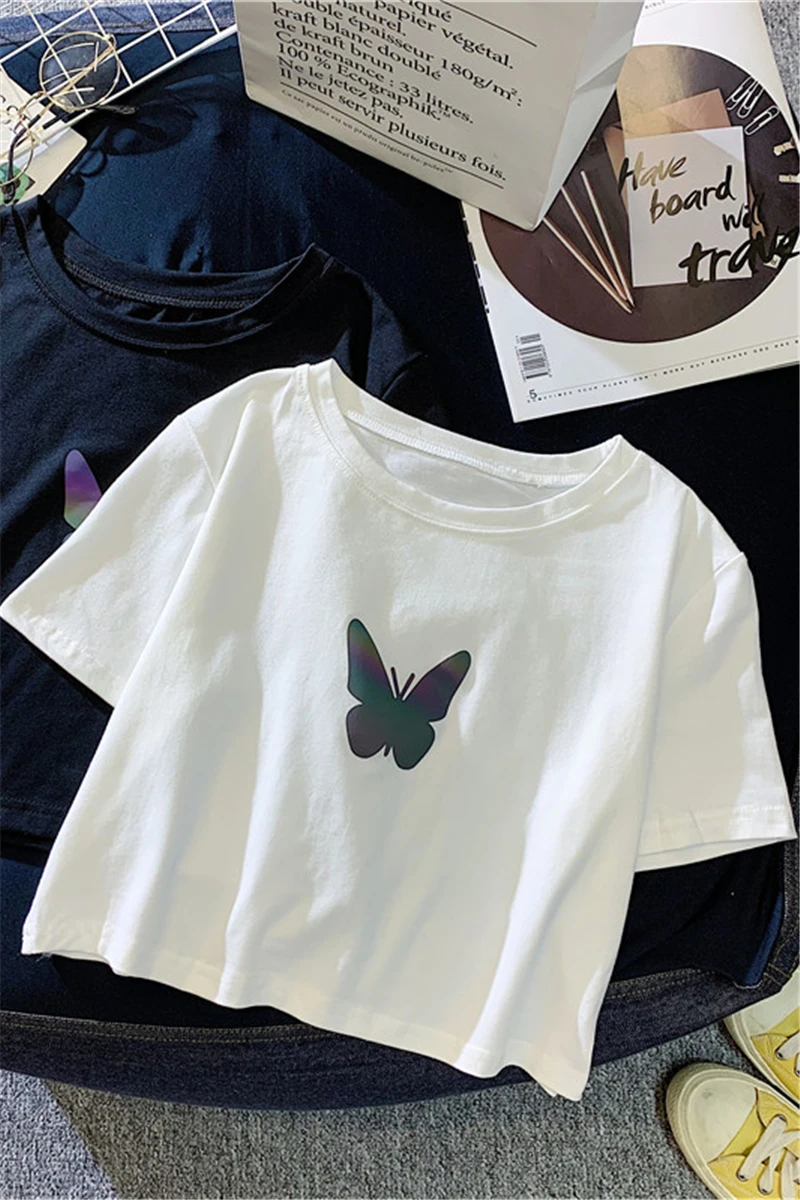 T-shirt female short sleeve short open navel hot girl slim and tight design
T-shirt female short sleeve short open navel hot girl slim and tight design