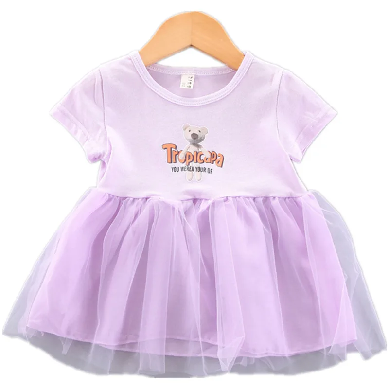 Girls Summer The New Pure Color Cartoon Bear Short Skirt Korean Version 1-4T Cute Baby Girl Princess Dress 
Girls Summer The New Pure Color Cartoon Bear Short Skirt Korean Version 1-4T Cute Baby Girl Princess Dress