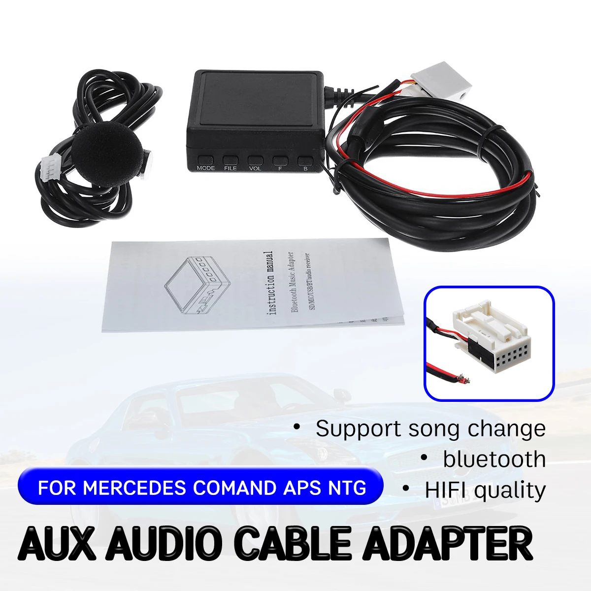 Bluetooth Aux-приемник для Mercedes Benz W169 W245 W203 W209 W164 кабель с USB, адаптер Aux для микрофона громкой связи
Bluetooth Aux-приемник для Mercedes Benz W169 W245 W203 W209 W164 кабель с USB, адаптер Aux для микрофона громкой связи