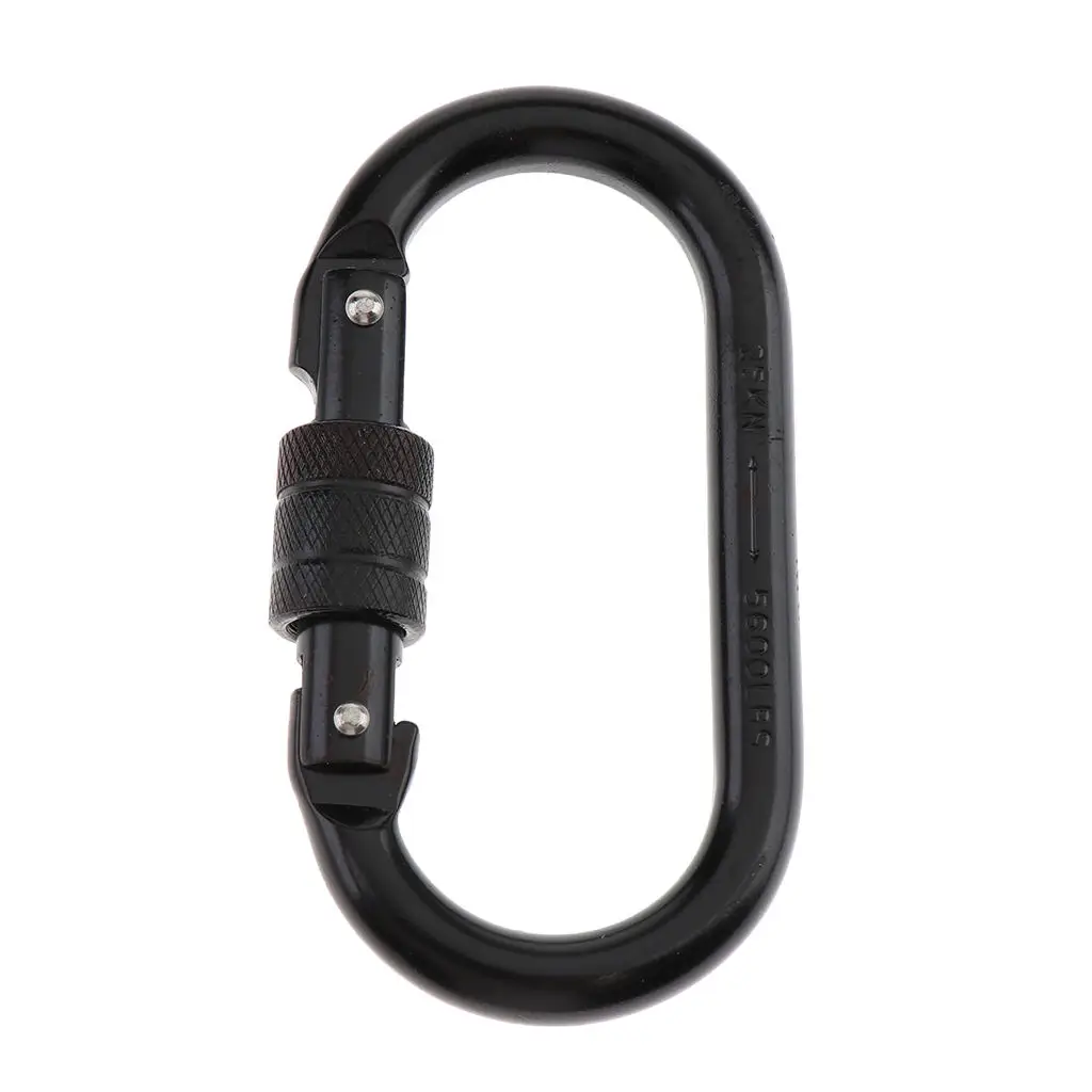 25KN High Strength Carabiner Screw Lock Karabiner Oval Steel for Rock Tree Climbing Rappelling
25KN High Strength Carabiner Screw Lock Karabiner Oval Steel for Rock Tree Climbing Rappelling