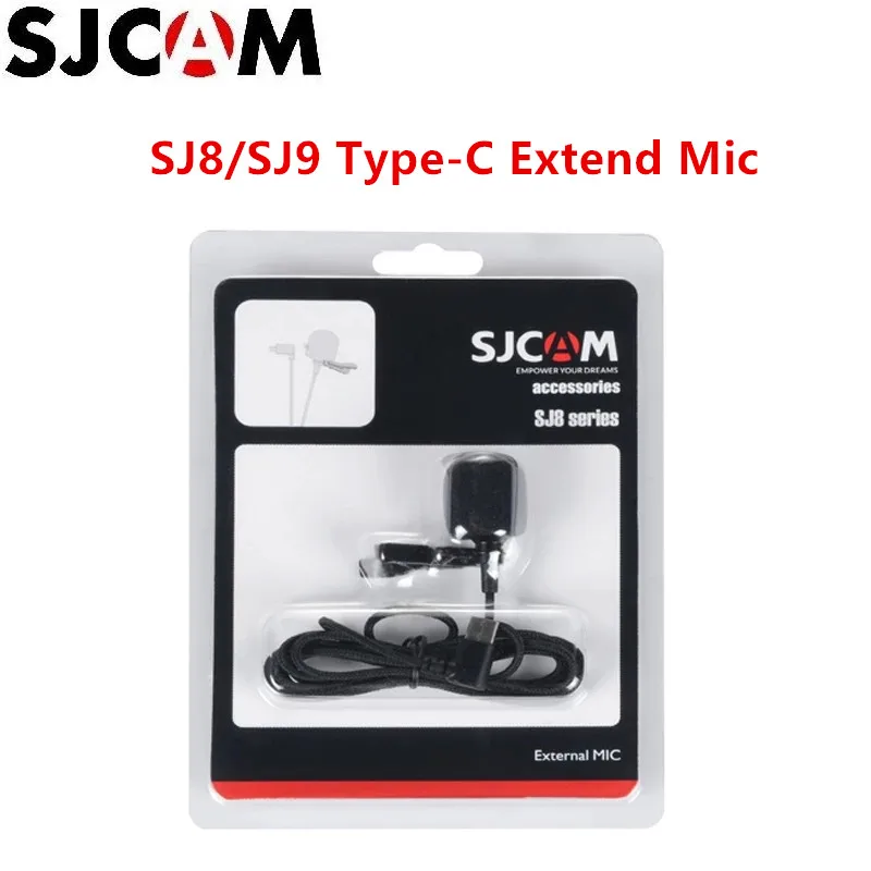 

Original SJCAM SJ8 SJ9 Extend Mic Type-C External Microphone for SJ8 Pro / SJ8 Plus / SJ9 Strike Sports Action cameras accessory