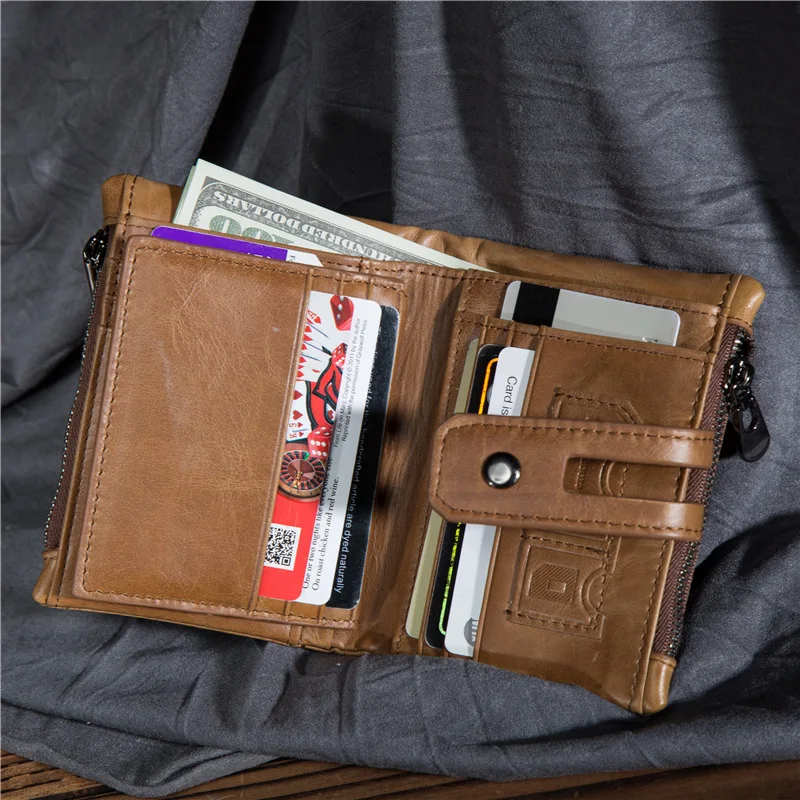 Wallet Anti-theft Fashion Casual Short Men's Wallet Double Zipper Large Capacity Wallet
Wallet Anti-theft Fashion Casual Short Men's Wallet Double Zipper Large Capacity Wallet