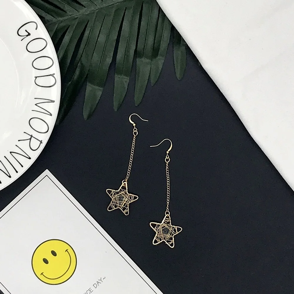 Korea Earings Fashion Jewelry 2020 Chinese Fashion Star Heart Earring Ear Cuff New Earrings Korea Dangle earrings Long Wholesale
Korea Earings Fashion Jewelry 2020 Chinese Fashion Star Heart Earring Ear Cuff New Earrings Korea Dangle earrings Long Wholesale