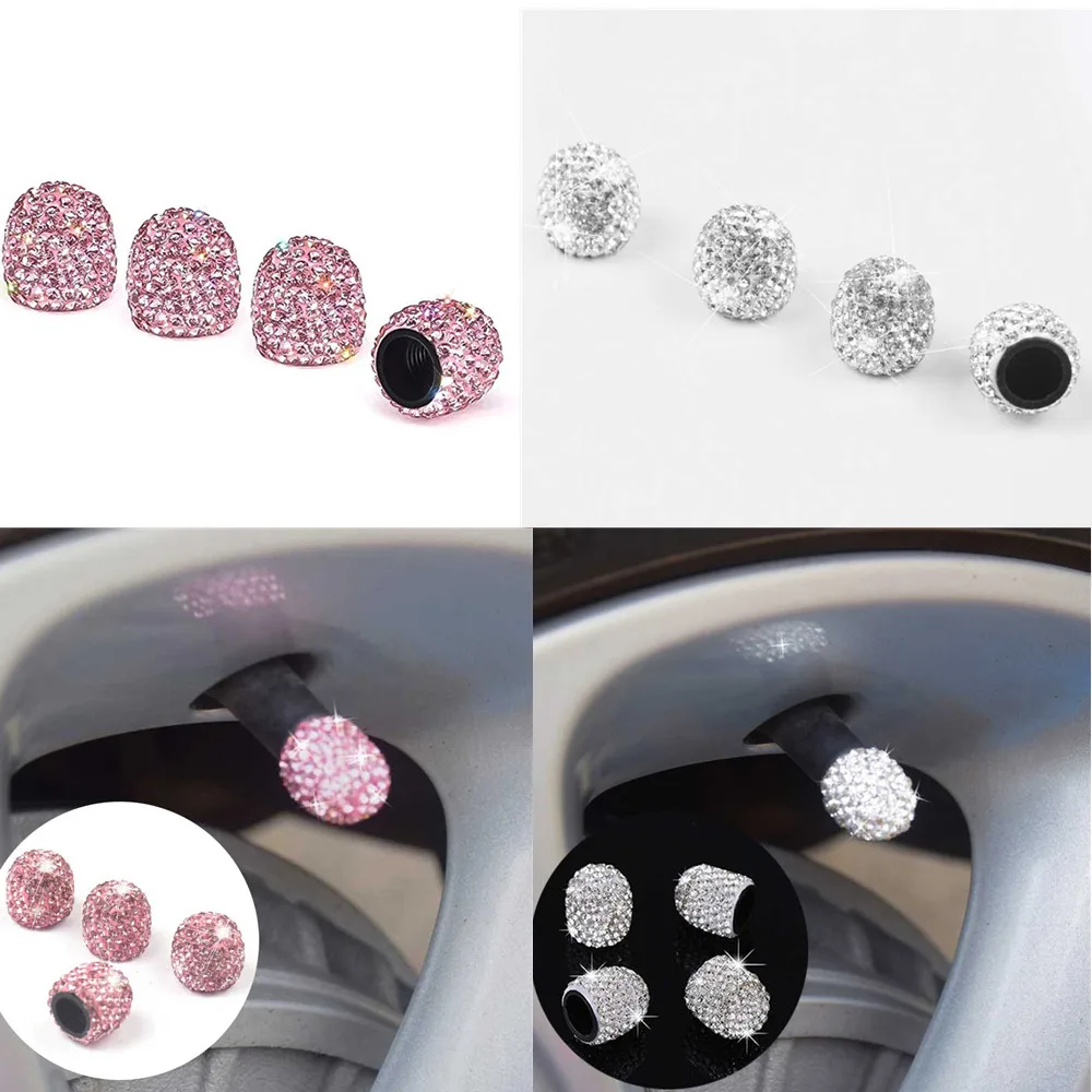 4 PCs Crystal Car Tire Valve Diamond Shining Dust-proof Wheel Valve Cover Vehicle Bling Car Charms Decor Auto Accessories
4 PCs Crystal Car Tire Valve Diamond Shining Dust-proof Wheel Valve Cover Vehicle Bling Car Charms Decor Auto Accessories