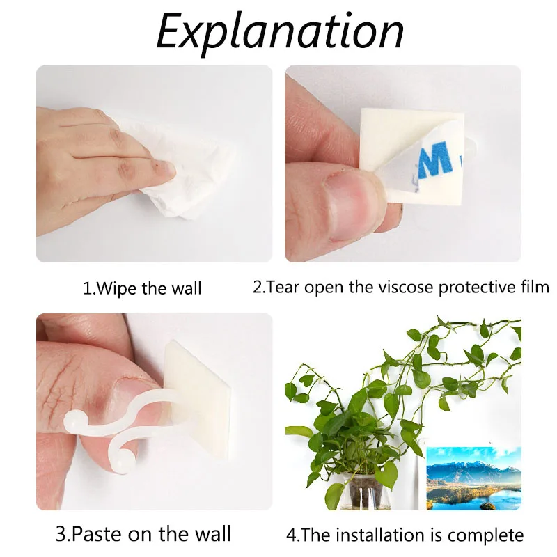 5pcs Multifunctional Fixers Plants Climbing Wall Fixers Brackets Self-adhesive Hooks Invisible Paste Clips Garden Accessories
5pcs Multifunctional Fixers Plants Climbing Wall Fixers Brackets Self-adhesive Hooks Invisible Paste Clips Garden Accessories