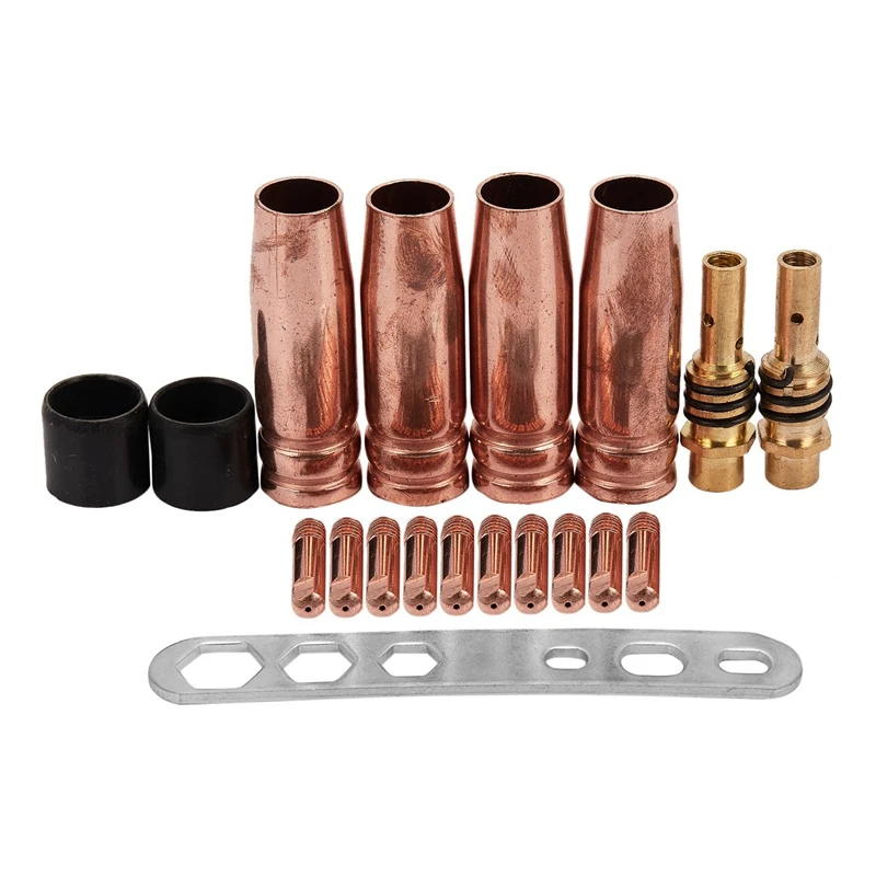 19Pcs Welding Torch Nozzle Part Kit Conical Nozzle Sleeve Rod Tool Set for Binzel 15Ak Welder Accessories
19Pcs Welding Torch Nozzle Part Kit Conical Nozzle Sleeve Rod Tool Set for Binzel 15Ak Welder Accessories