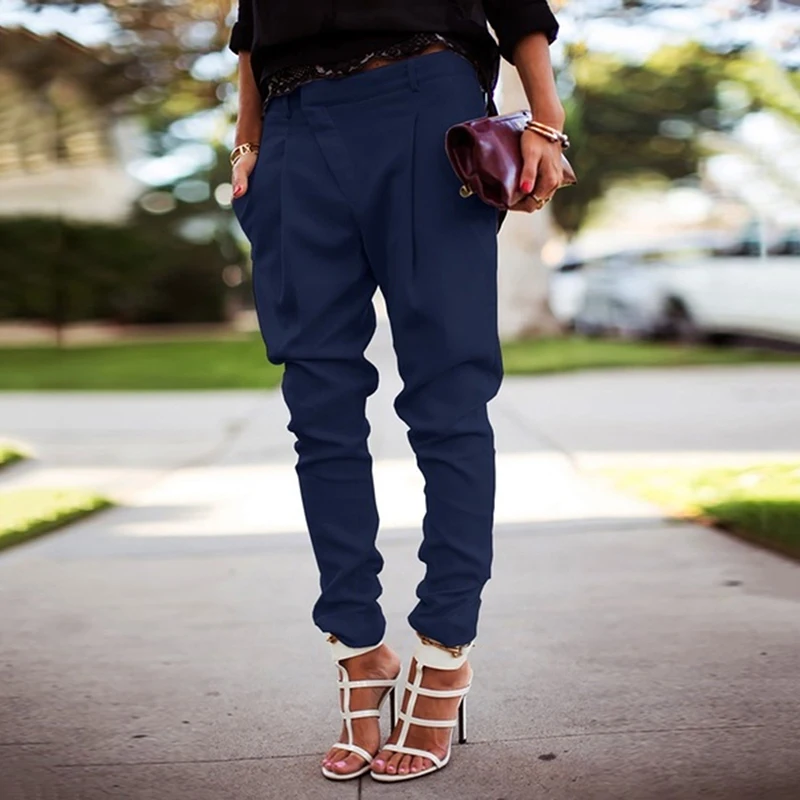 2020 New Autumn Cotton Pencil Trousers Women Casual Loose High Waist Pants Female Loose Solid Pockets Pants Outerwear
2020 New Autumn Cotton Pencil Trousers Women Casual Loose High Waist Pants Female Loose Solid Pockets Pants Outerwear
