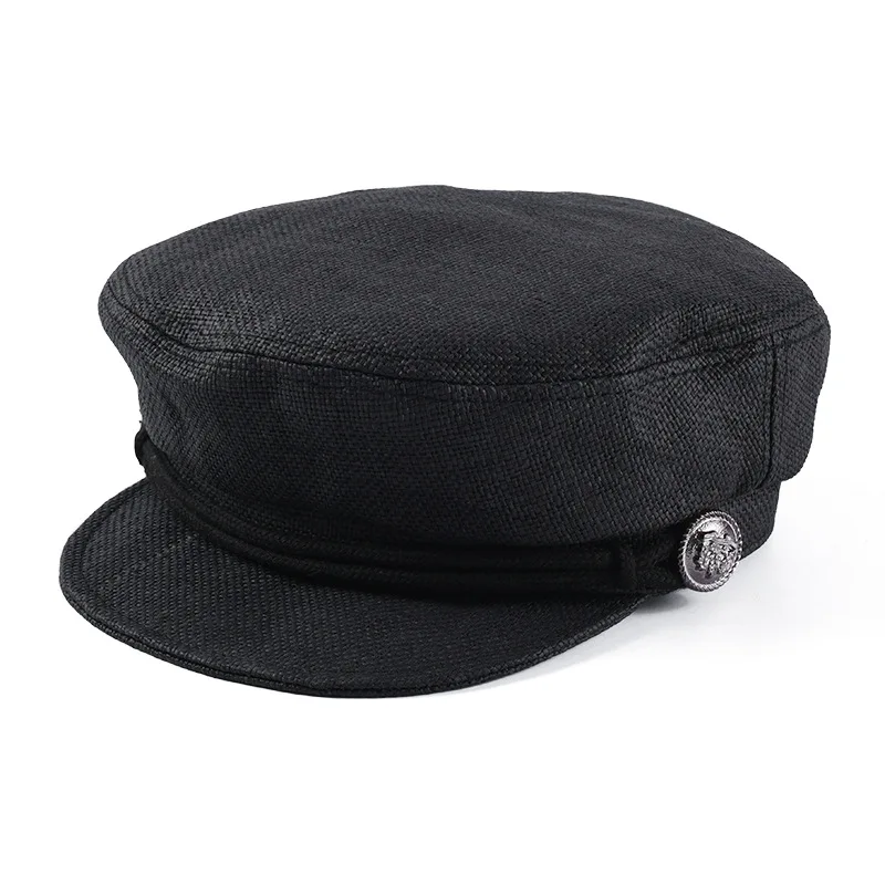 Spring-Summer New Style Flat Top Military Cap Women's British-Style Retro Duckbill Hat Straw Solid Color Versatile Octagona
Spring-Summer New Style Flat Top Military Cap Women's British-Style Retro Duckbill Hat Straw Solid Color Versatile Octagona