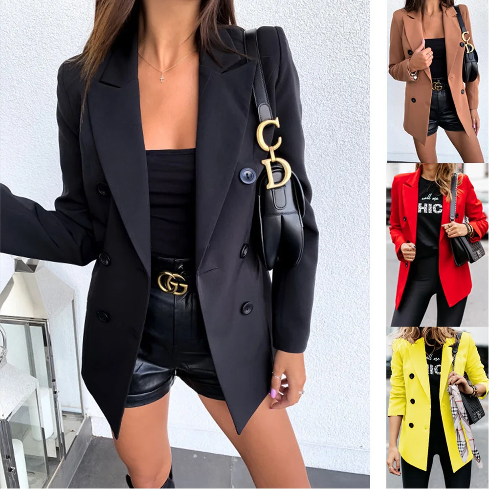 TSACTE 2021 New Women'S Button Suit Jacket, Autumn And Winter New Solid Color Long-Sleeved Suit Jacket, Temperament Jacket
TSACTE 2021 New Women'S Button Suit Jacket, Autumn And Winter New Solid Color Long-Sleeved Suit Jacket, Temperament Jacket