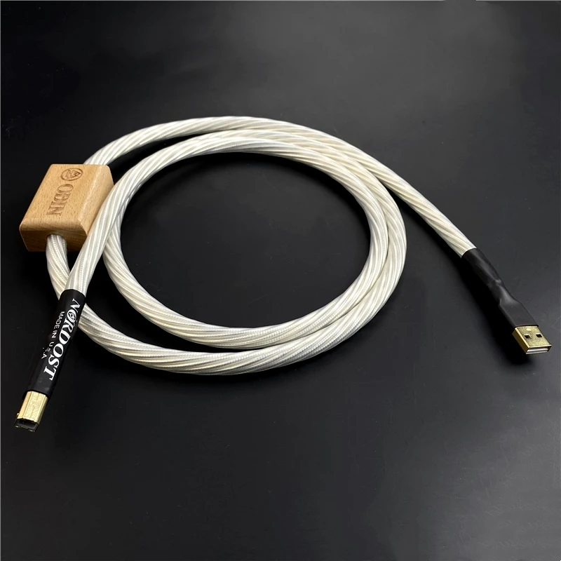 Nordost Odin Decoder DAC Data Cable HiFi Audio Line Silver Plated Type A to B USB Sound Card Digital Cables
Nordost Odin Decoder DAC Data Cable HiFi Audio Line Silver Plated Type A to B USB Sound Card Digital Cables